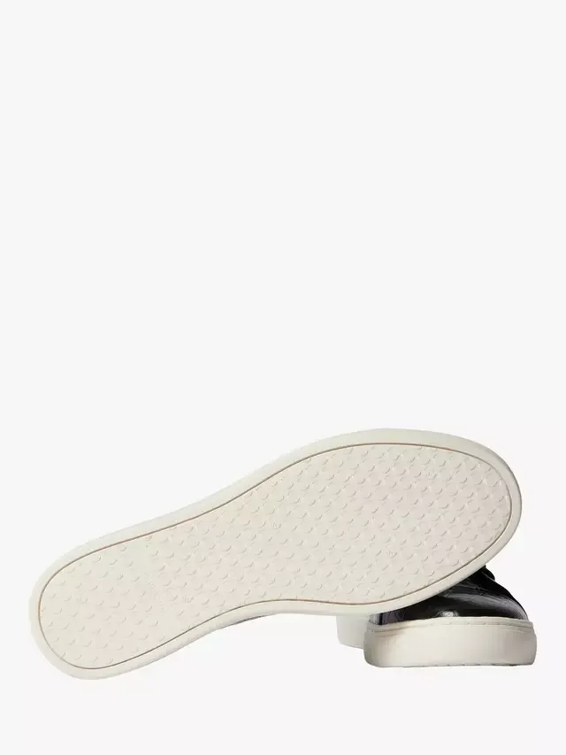 Кроссовки Lee из кожи с эффектом крокодиловой кожи, черные Paul Smith — фото 2