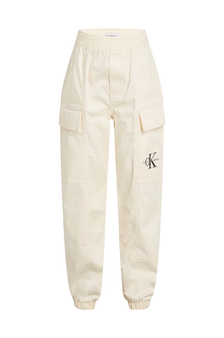 

Детские спортивные брюки Calvin Klein Jeans WOVEN CARGO, бежевый