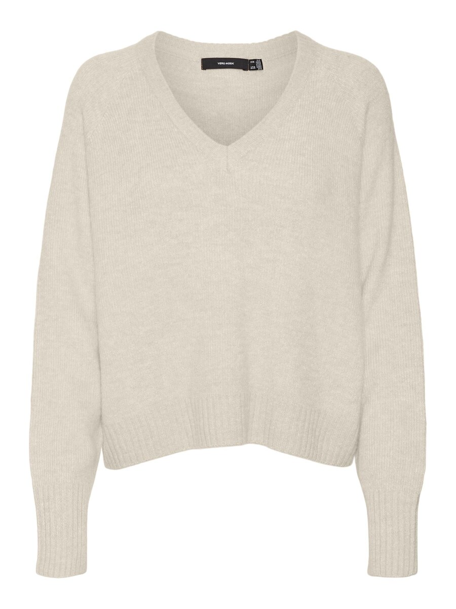 

Тонкий вязаный свитер VERO MODA Sweater VMELLYLEFILE, бежевый