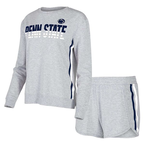 

Женский спортивный комплект для сна concepts sport gray penn state nittany lions cedar tri-blend с длинным рукавом и шортами Unbranded