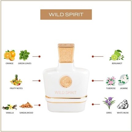 Wild Spirit Edp 100 мл Игривый фруктово-цветочный аромат с теплым древесным послевкусием для женщин, Swiss Arabian — фото 3