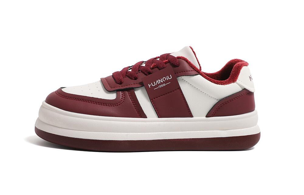 

Кроссовки HUANQIU Skateboarding Shoes Women's Low-top, бежевый/красный