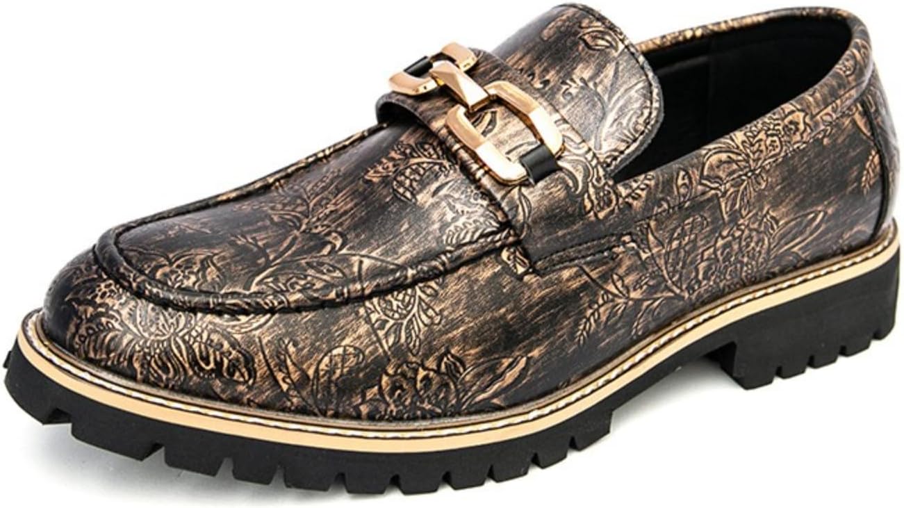 

Мужские кожаные лоферы Netehadi с узором черепа, с металлической пряжкой, легкие, мягкие, нескользящие, для вечеринок, свадеб, официальных мероприятий и работы в офисе, золотой