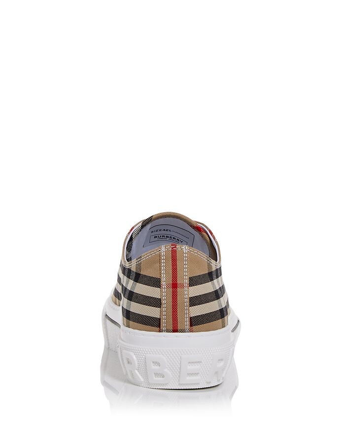 Мужские низкие кеды в клетку Jack Vintage Check Burberry — фото 3