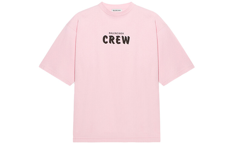 

Футболка женская Balenciaga Crew, розовый