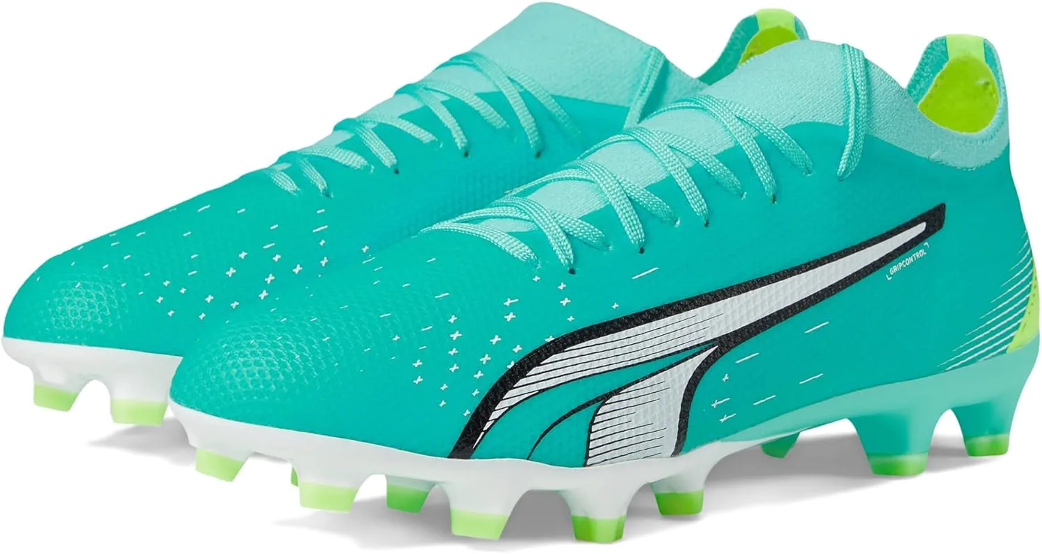 

Футбольные бутсы Puma Mens Ultra Match FG, мятный/белый/желтый