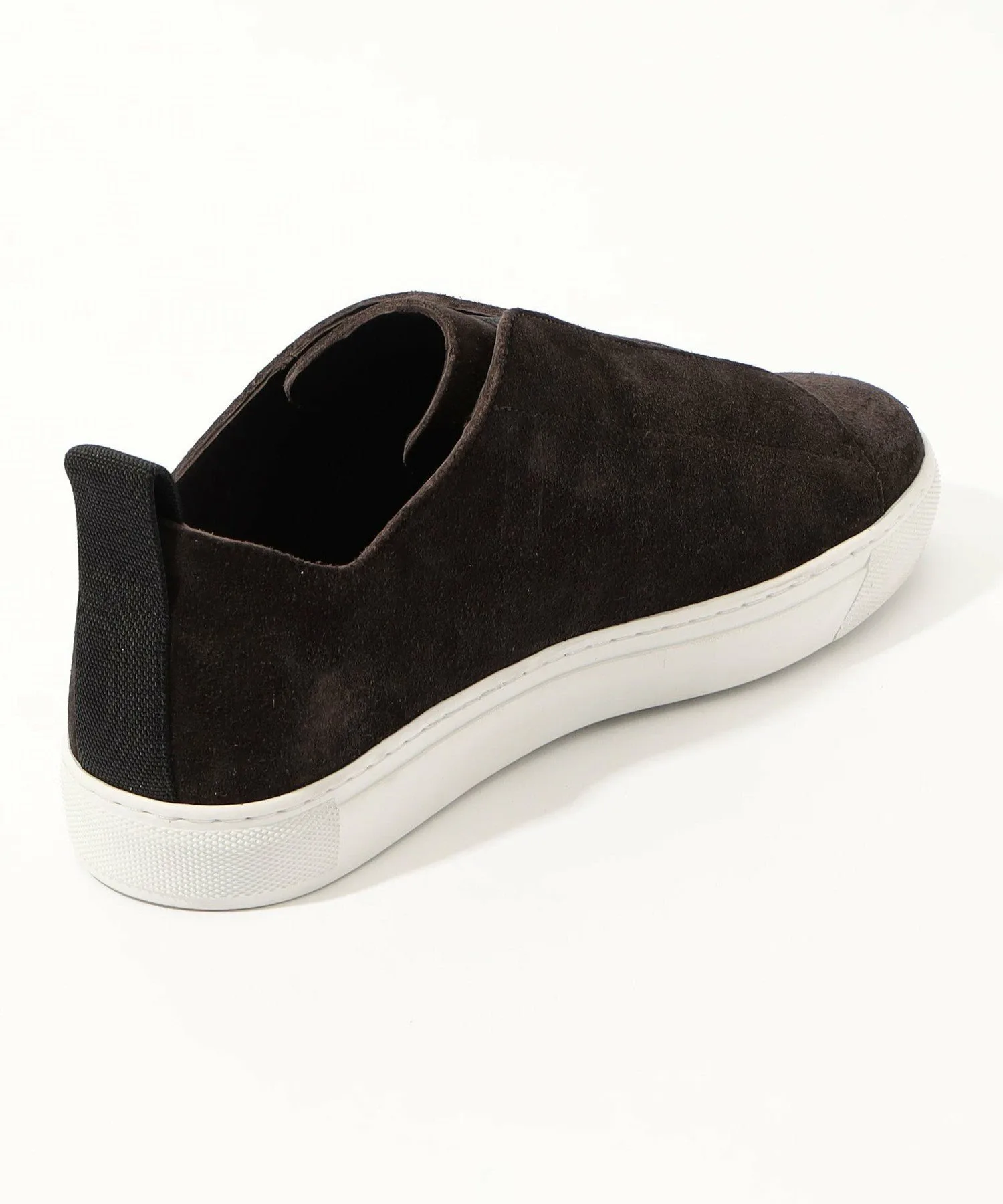 Замшевые кроссовки на шнуровке SMCAS8210 James Perse, 48 Dark Brown — фото 4