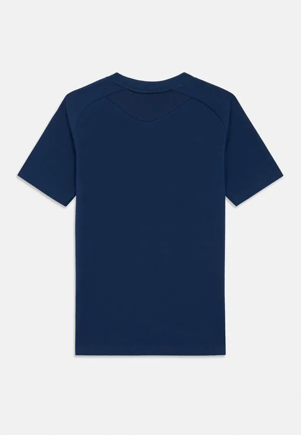 Футболка tiro travel tee унисекс, базовая футболка Adidas Performance, Team Navy Blue/Black — фото 2