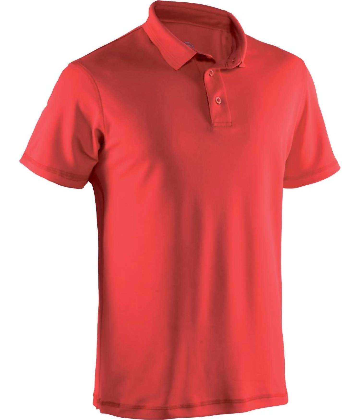

Мужские поло для гольфа Clark красного цвета Abacus Sportswear US