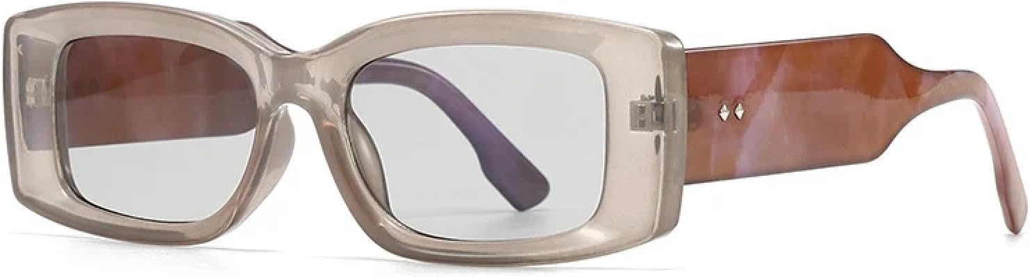 

Модные прямоугольные женские солнцезащитные очки класса люкс в стиле ретро, ​​конфетные цвета, прозрачный градиент, мужские очки с широкими дужками HHZZYVY, Grey Light Gray