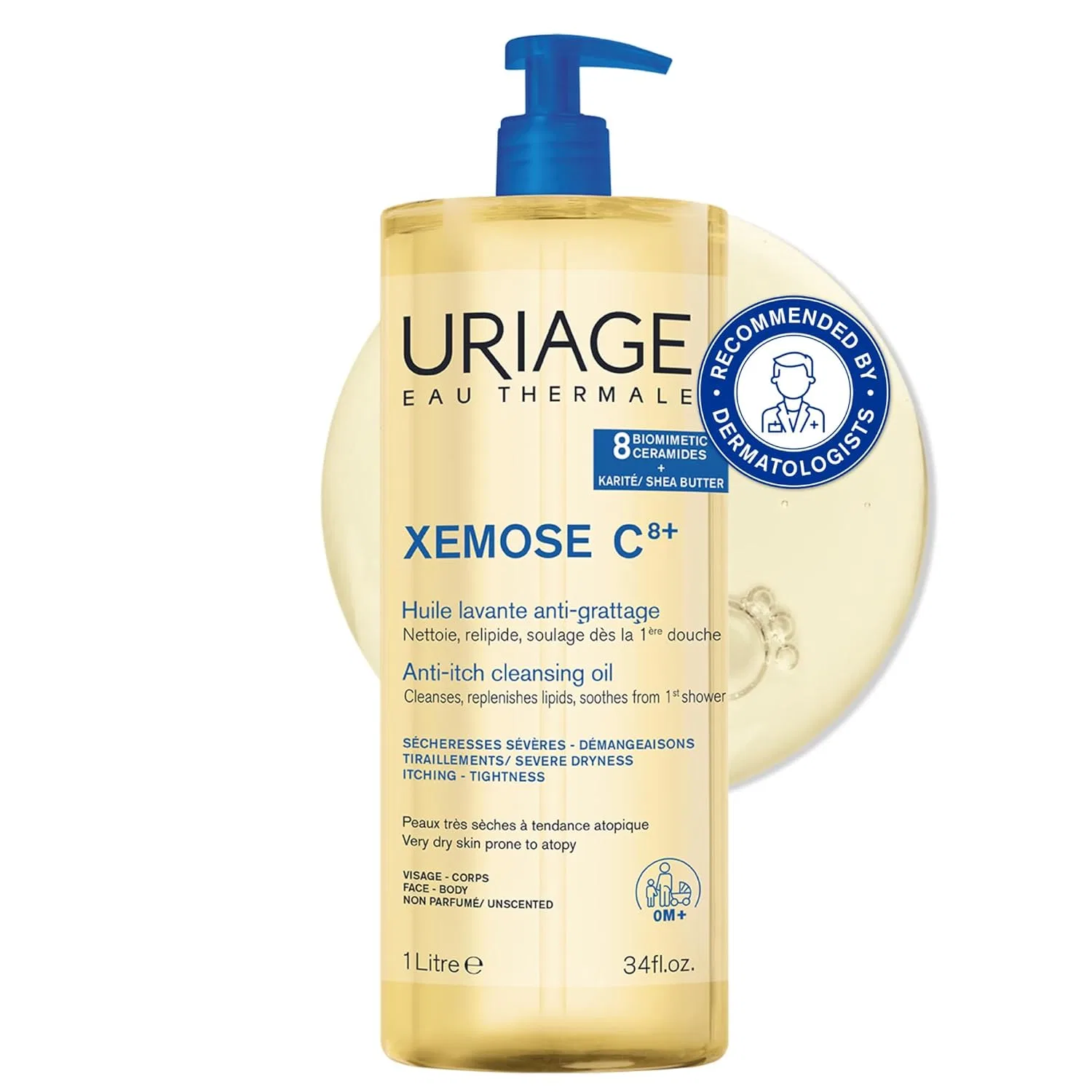 Успокаивающее очищающее масло «Xémose» от Uriage Uriage