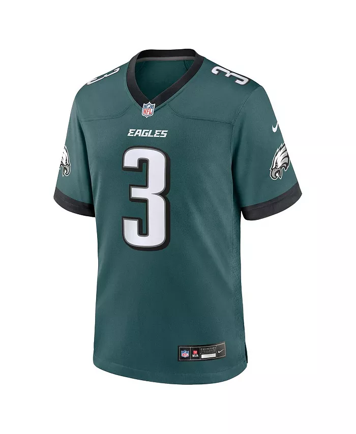 Мужская игровая футболка Nolan Smith Philadelphia Eagles Nike, зеленый — фото 2