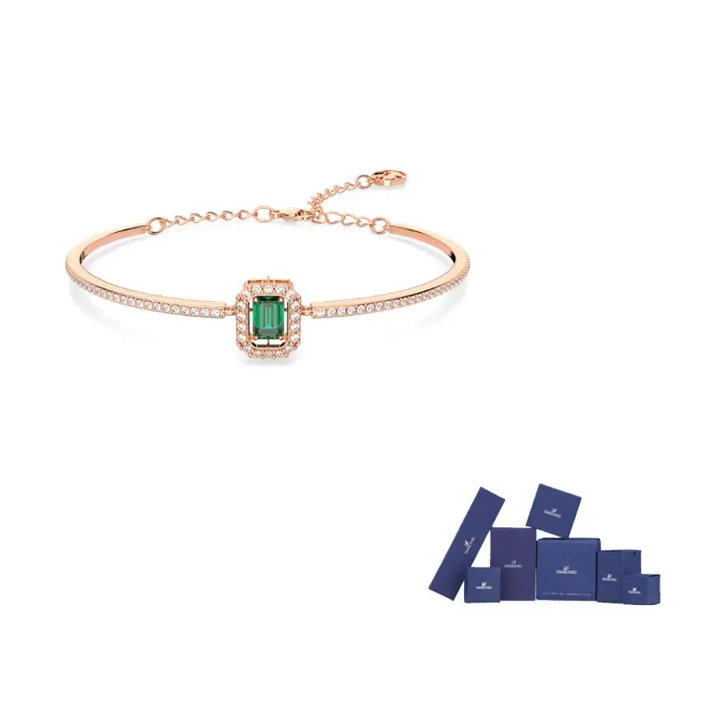 

Swarovski Кубик циркония, кристалл, позолоченное розовым золотом браслет для женщин Gold