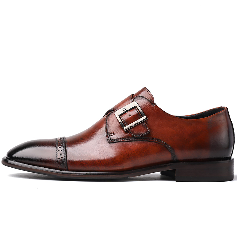 

Dao Tu Sen Туфли De Xin Unisex на низком ходу темно-коричневые H9066, цвет Dark Brown-(H9066) De Xin