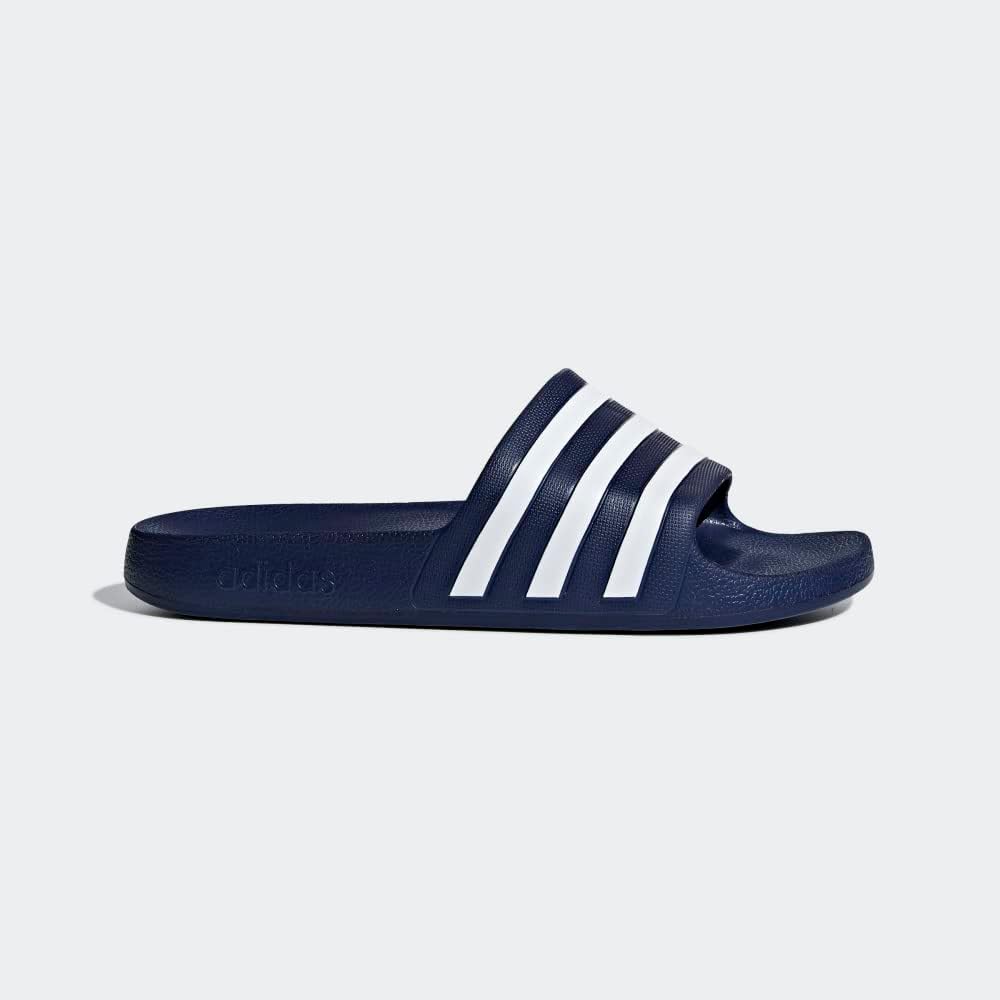 Сандалии adidas Adilette Aqua для взрослых, унисекс, белый/синий/темно-синий — фото 2