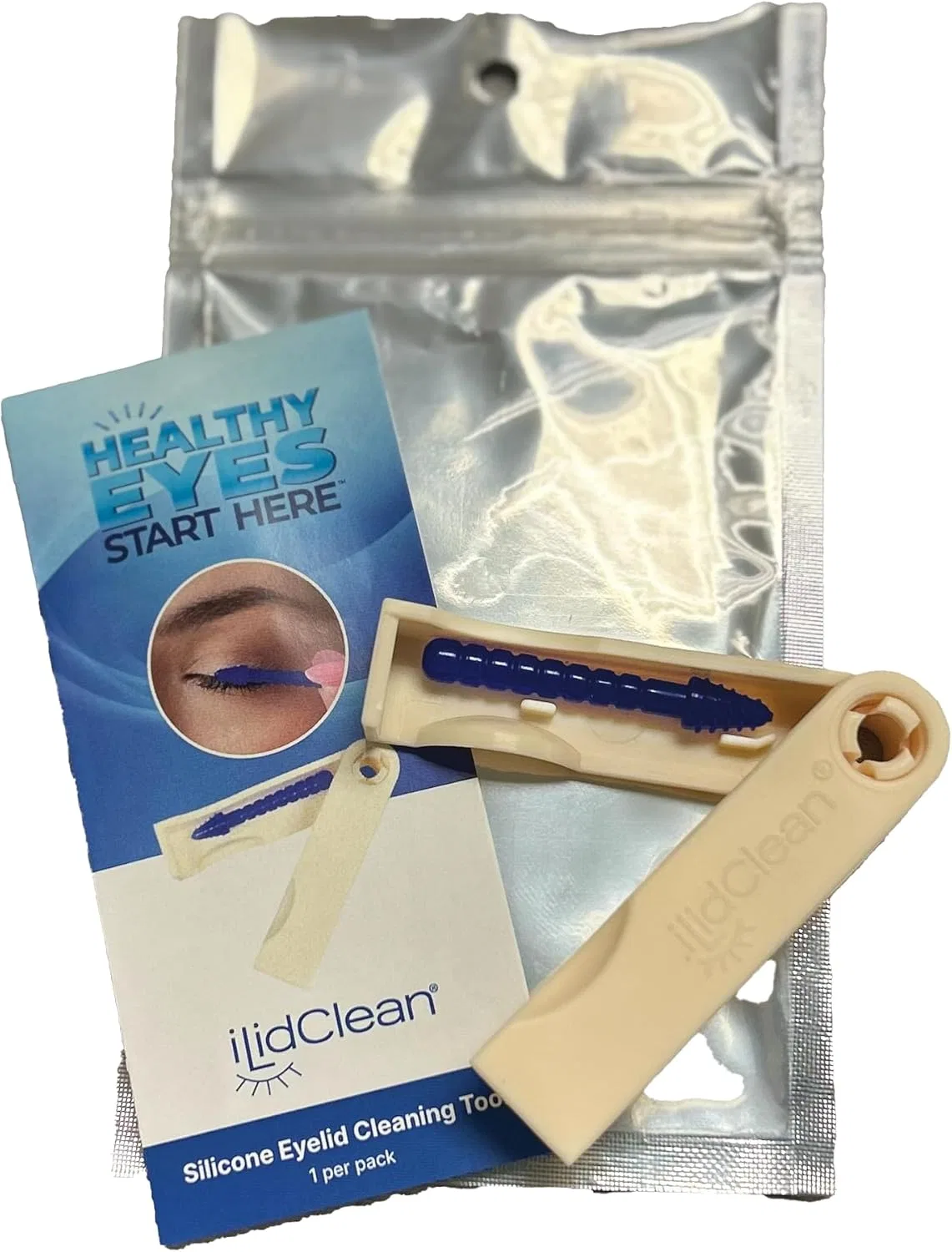 Силиконовый очиститель век ILidClean, Bruder, синий
