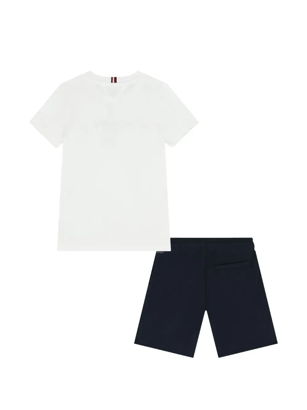 Комплект из футболки и шортов с логотипом Tommy Hilfiger Junior, белый — фото 2