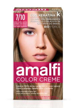 

Крем-краска для волос 7/10 ASH MEDIUM BLONDE AMALFI