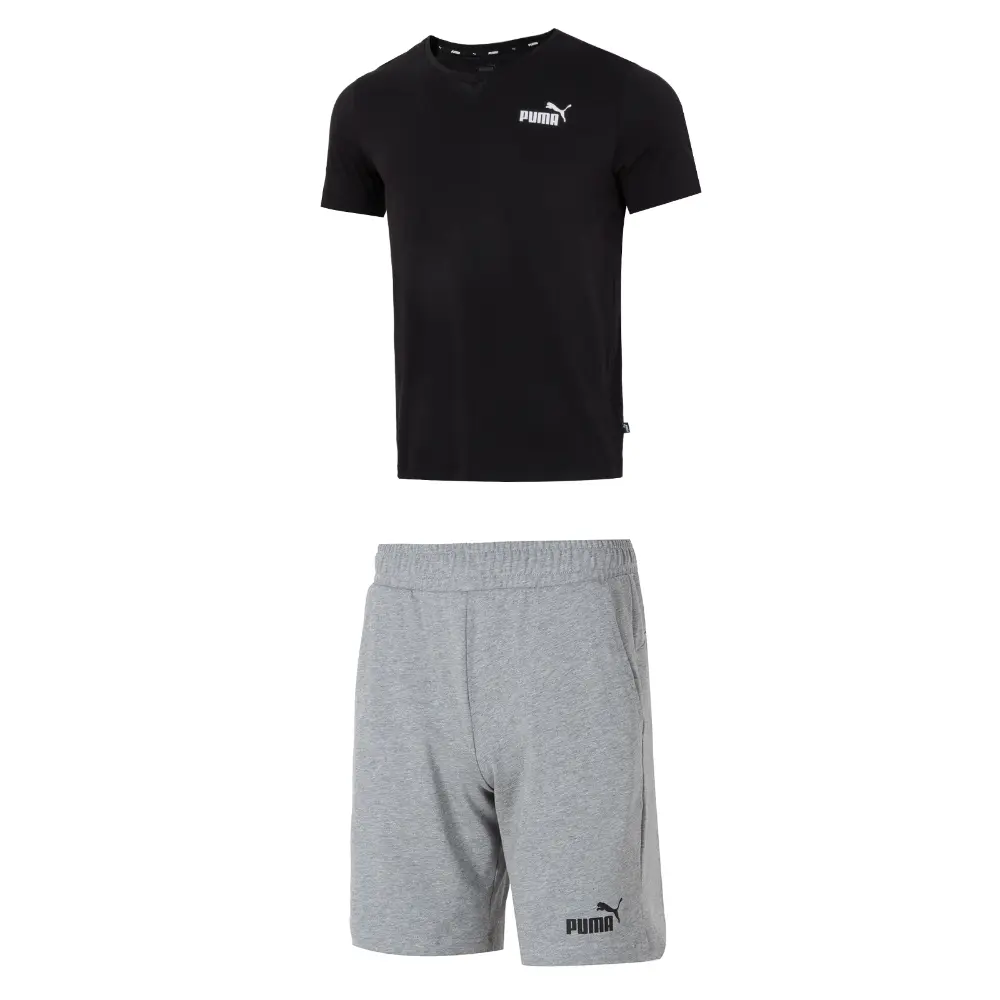 

Повседневная спортивная одежда для мужчин, черный+серый Puma, черный