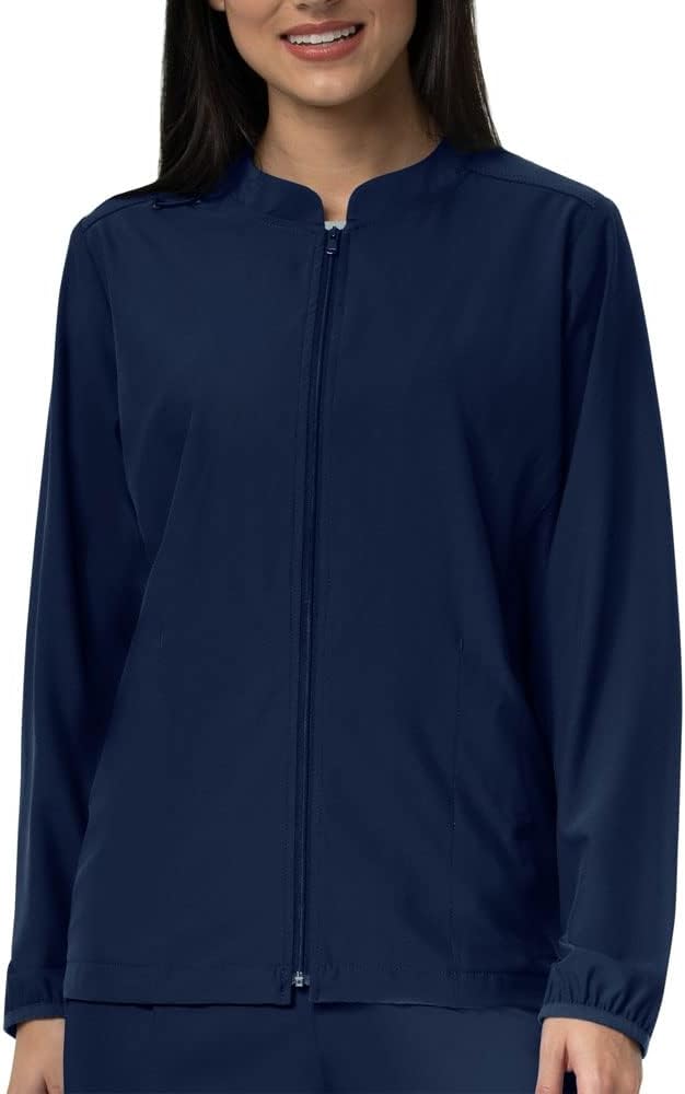 

Carhartt Scrubs C82106 женская куртка-бомбер Force Modern Fit Twill на молнии, Navy