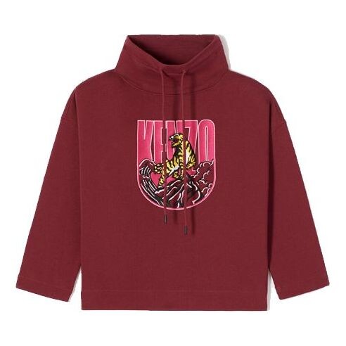 

Свитер gold tiger long sleeves hoodie 'red' Kenzo, красный