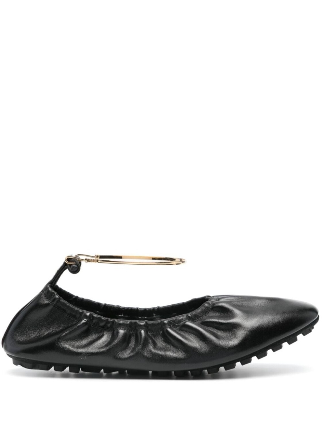 

Кожаные балетки Filo FENDI, черный