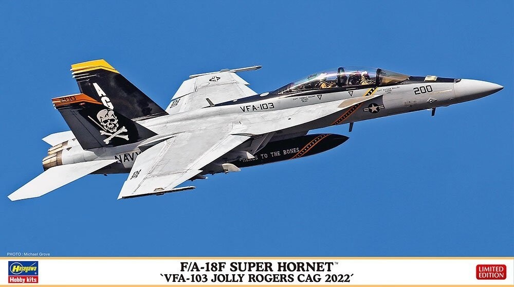 

Hasegawa 02458 1/72 F/A-18F Super Hornet 'VFA-103 Jolly Rogers CAG 2022'