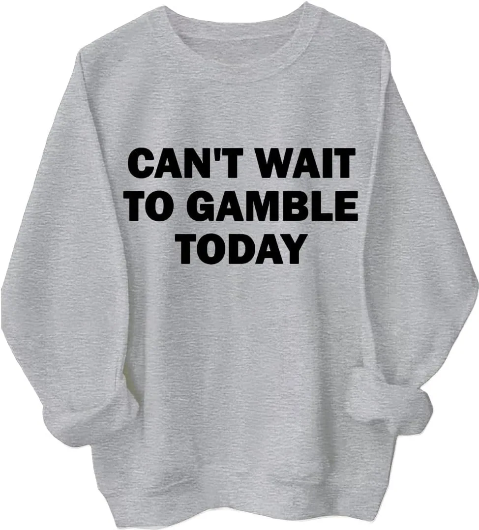 

Свитшот Can't Wait To Vegas Today, смешной пуловер Vegas, покер-худи для мужчин и женщин MQZUO