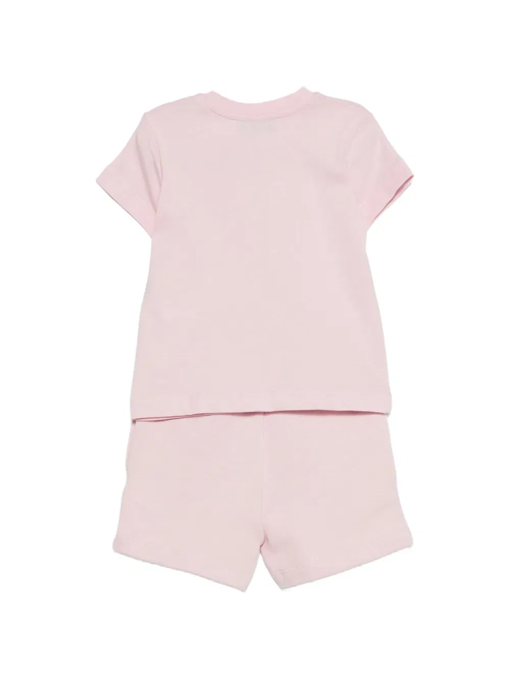 Короткий комплект с логотипом Msgm Kids, розовый — фото 2
