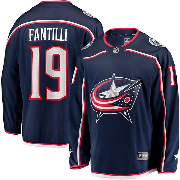 

Мужская домашняя футболка Columbus Blue Jackets Adam Fantilli Fanatics