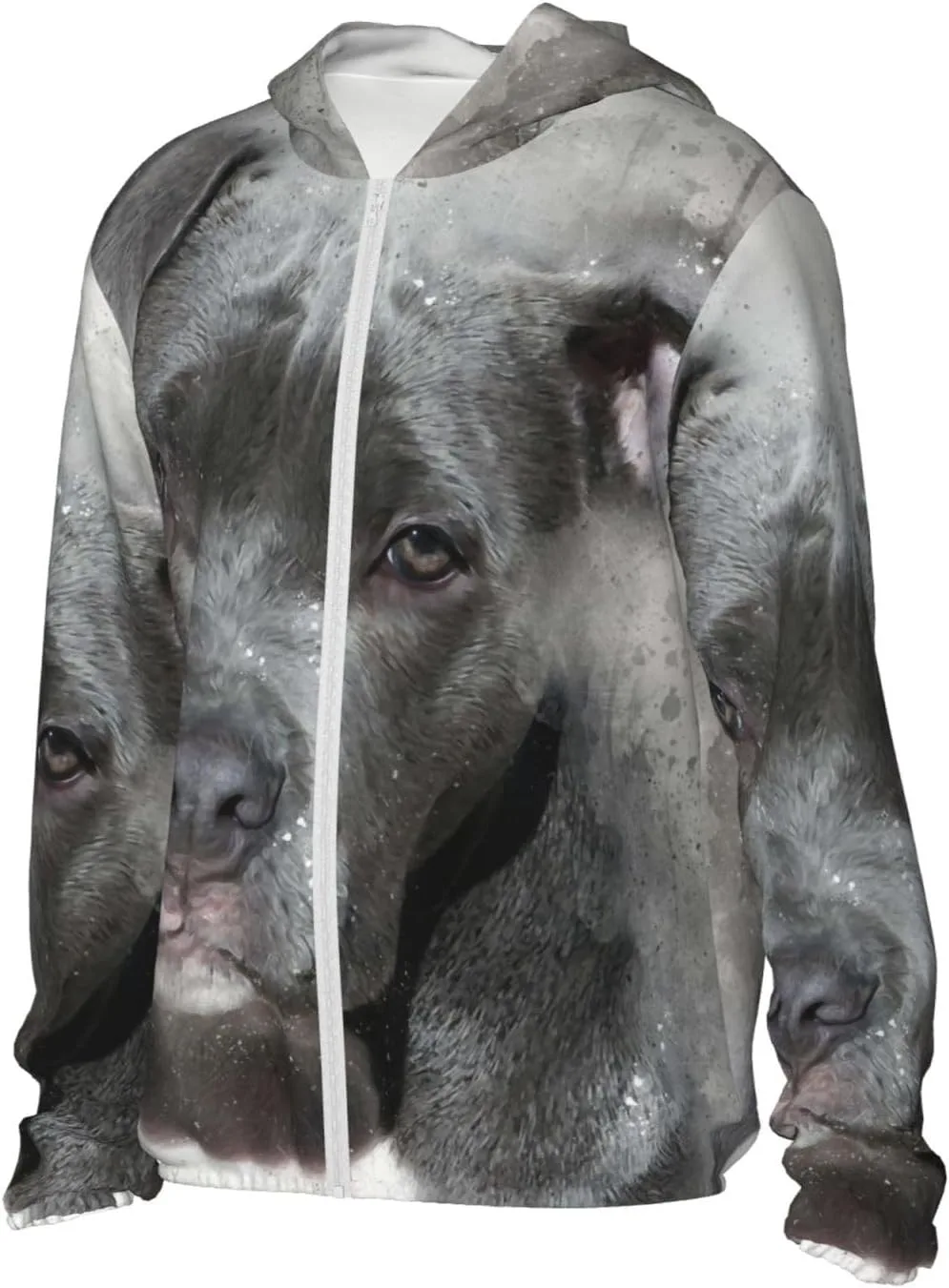 Толстовка с капюшоном для защиты от солнца Pit Bull Dog, легкая спортивная, на молнии — фото 3