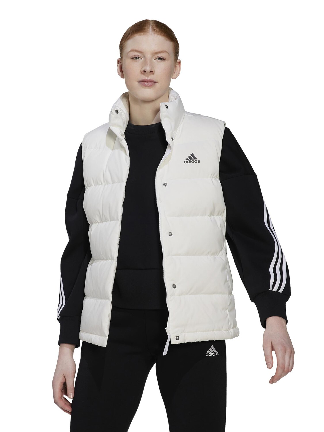 

Утепленный жилет Adidas Sportswear Helionic Down, белый