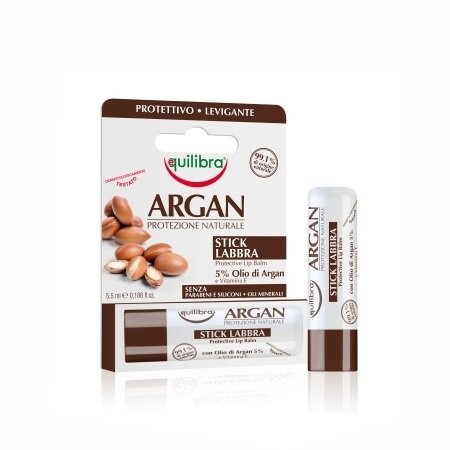 

Защитный и разглаживающий бальзам для губ, 5,5 мл Equilibra, Argan, Equalibra