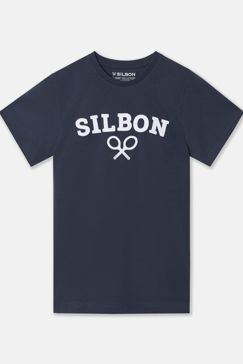 

Футболка с ракеткой Silbon Silbon, темно-синий