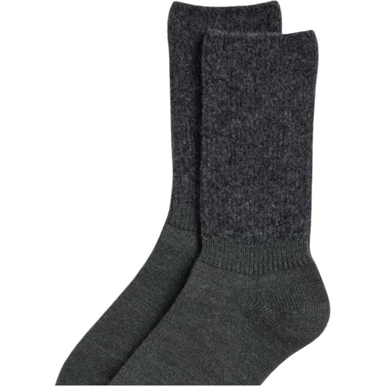 Носки Crew для женщин, 1 пара UNIQLO, 1 pack (asphalt серый) — фото 3