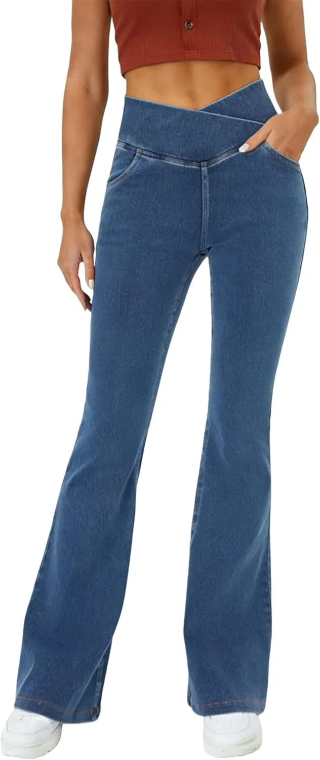 

Женские джинсы Bell Bottom, Stretchy с карманами