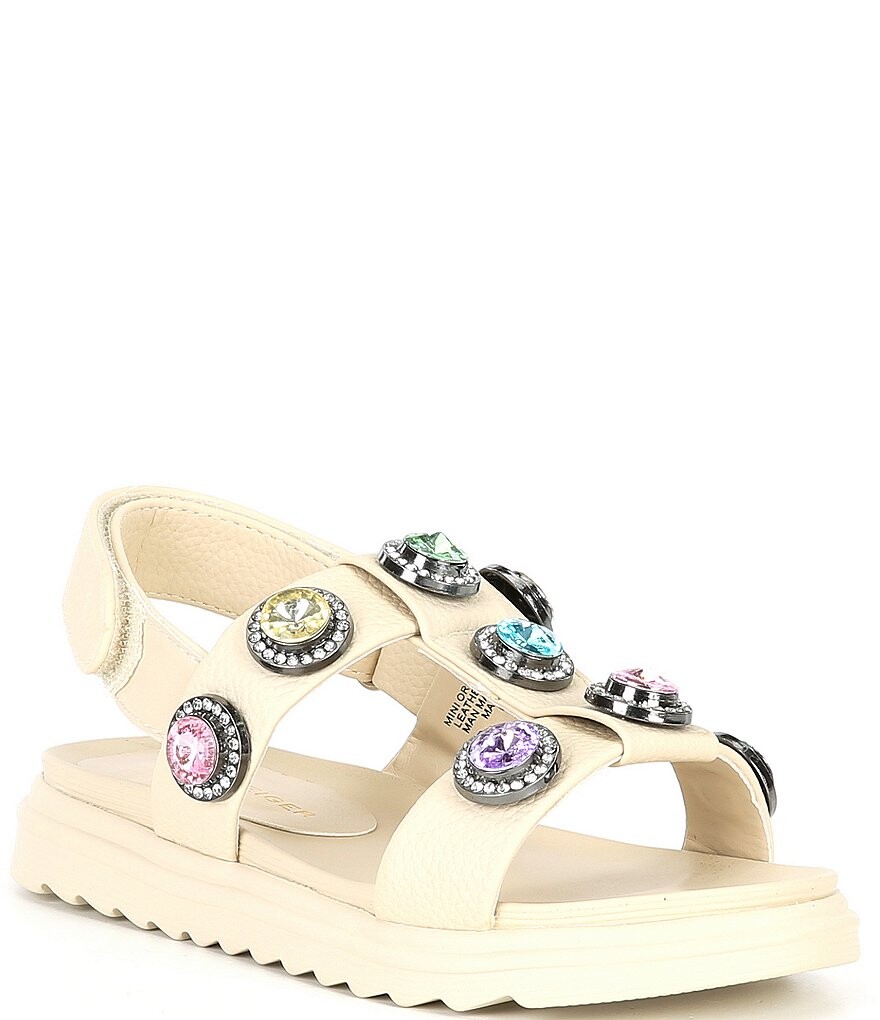 

Сандалии с кристаллами Kurt Geiger London для девочек Orson (для малышей), слоновая кость