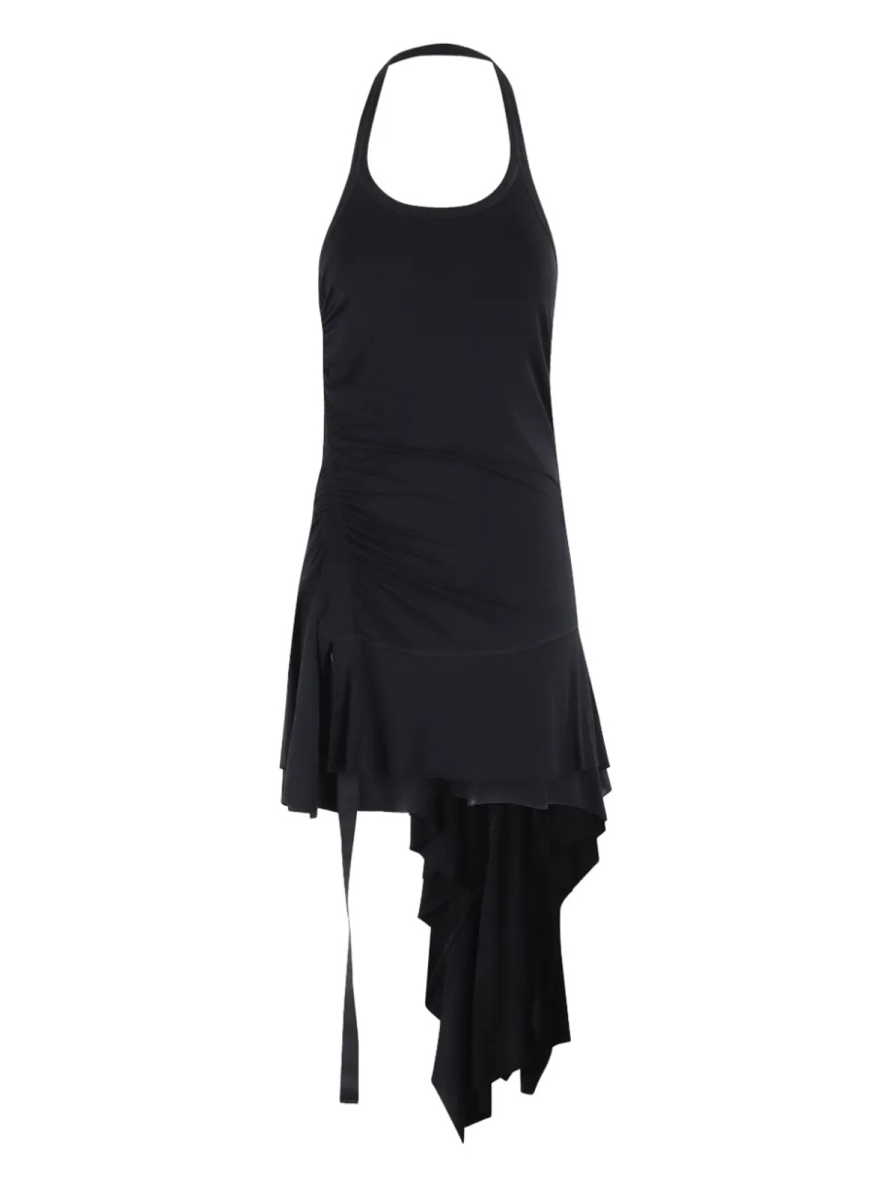 

Асимметричное мини-платье Helmut Lang, черный