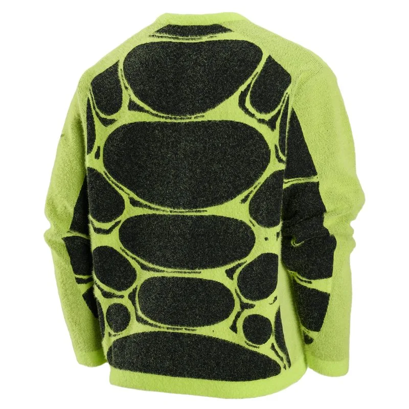 Project F.R.O.G. джемпер с клетчатым узором для мужчин Nike, Black/White Milk/Fluorescent Ice Yellow — фото 3