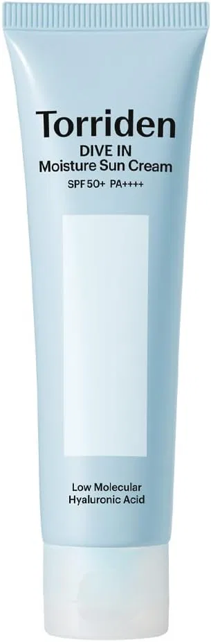 Солнцезащитный крем для лица Torriden Dive in Water Moisture Sun Cream, 60 мл, синий — фото 2