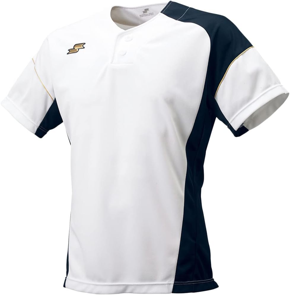 

Бейсбольная футболка SSK Baseball Wear BT2290 мужская, белый/темно-синий