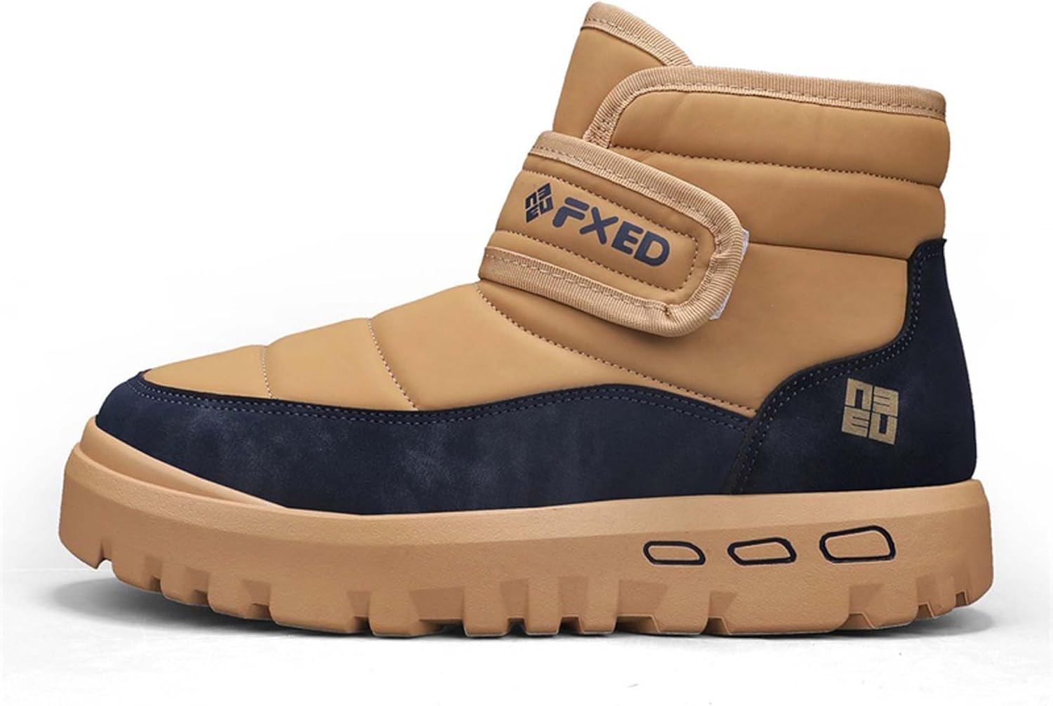 

Зимние сапоги с теплой меховой подкладкой, теплые зимние и нескользящие туристические ботинки Generic, хаки