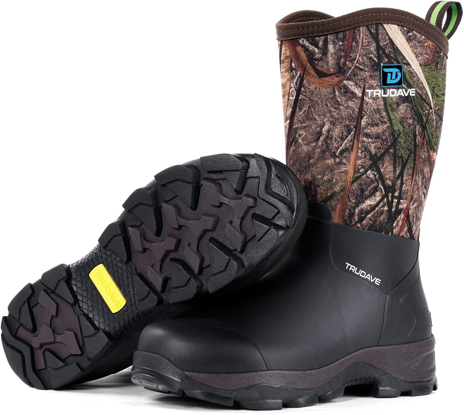 

Резиновые сапоги Trudave для мужчин со стальной стойкой, водонепроницаемые сапоги до середины голени, утепленные неопреном 5,5 мм для работы в грязи и сада, размеры 6-13, Reed Grass