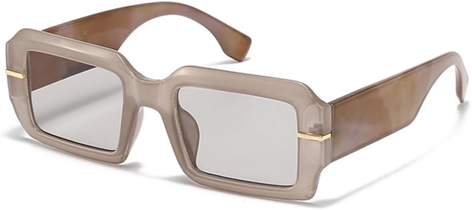 

Модные женские солнцезащитные очки класса люкс в стиле ретро, ​​мужские яркие, трендовые, двухцветные, солнцезащитные очки с защитой от УФ-излучения UV400 generic, Coffee Light Gray