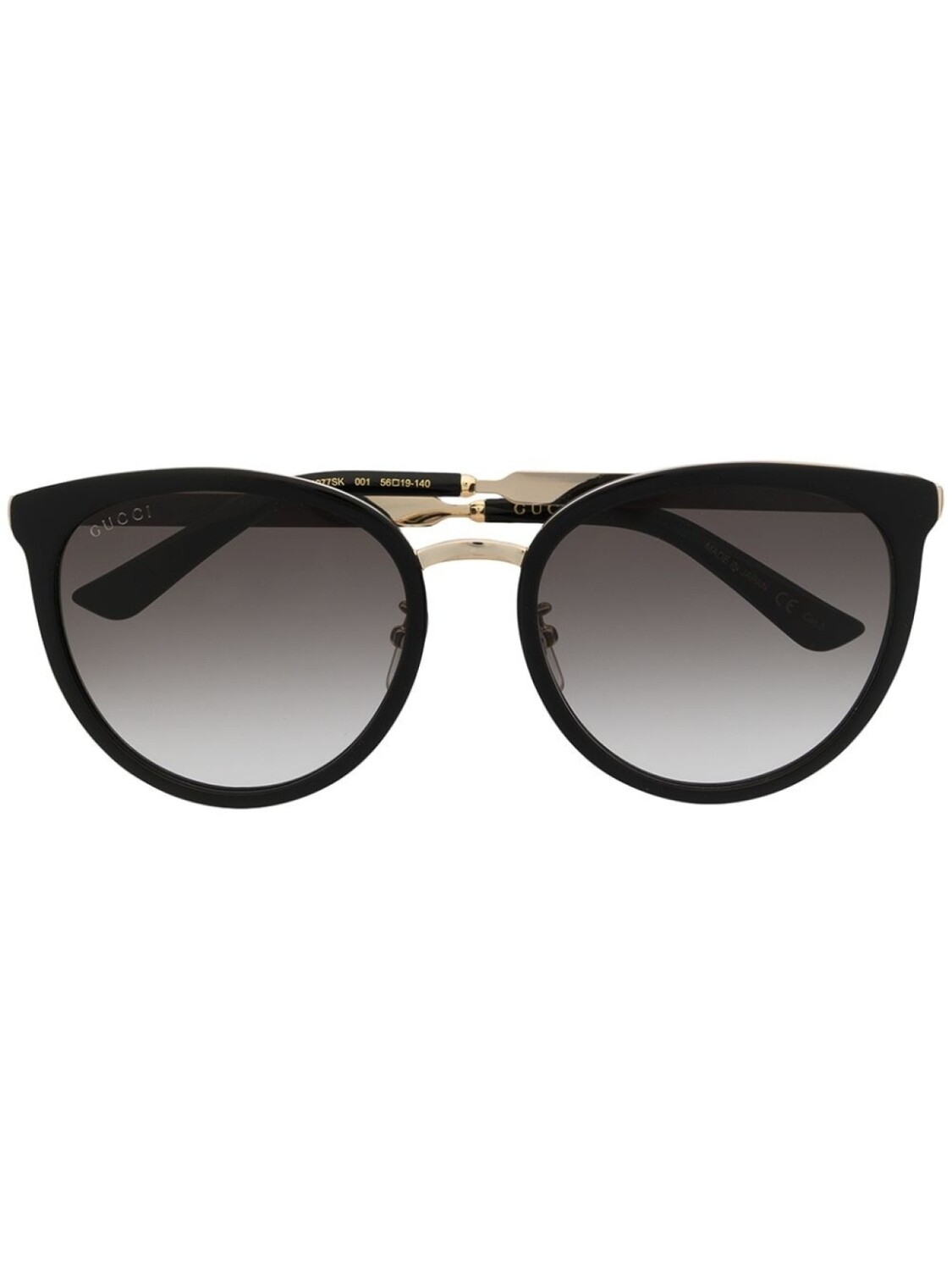 

Gucci Eyewear солнцезащитные очки в массивной оправе, черный