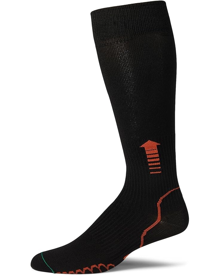 

Носки Unisex Eurosock Sport Recovery Graduated Compression Over the Calf Silver, черный