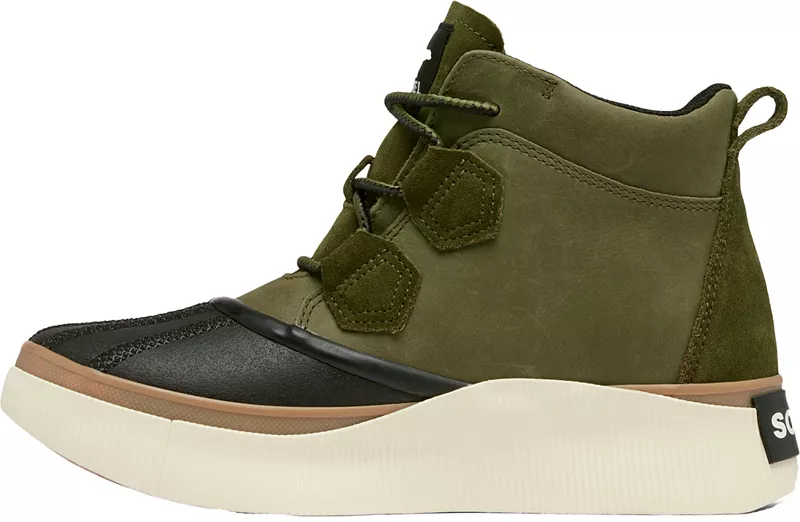 Женские ботинки Sorel Out N About IV WP на толстой подошве, зеленый — фото 4