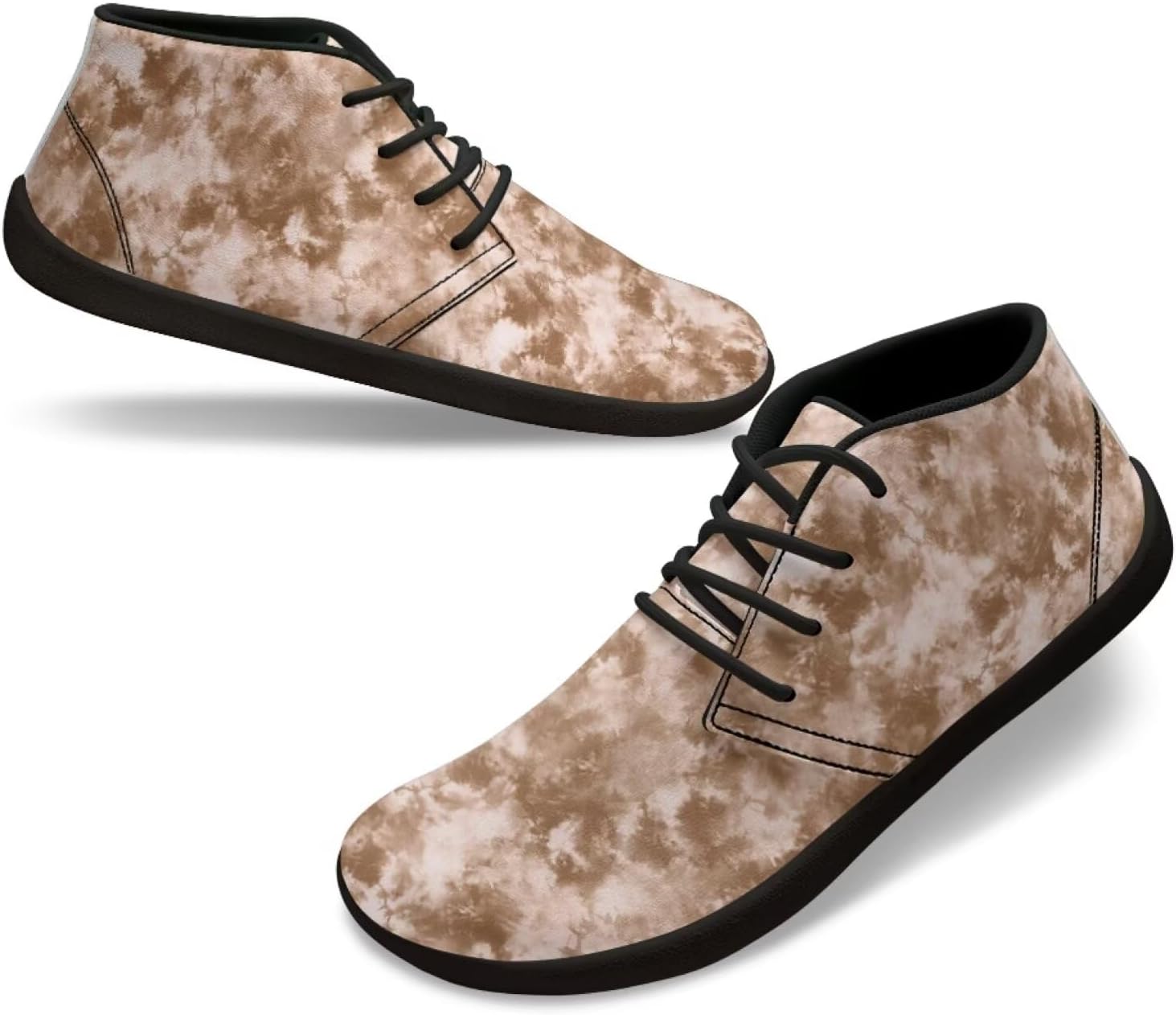 

Мужские босоногообразные туфли с широкой носочной частью, удобная, легкая обувь с подошвой нулевого перепада, повседневные, нескользящие, на липучке, для тренировок, походов, бега и кроссовки Xixirimido, коричневый