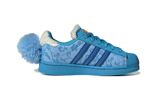 Кроссовки оригиналы суперзвезда x тающая грусть Adidas, голубой — фото 2