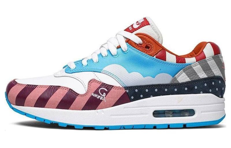 

Кроссовки Nike Air Max 1 Parra 2018 Friends And Family, белый/синий/розовый